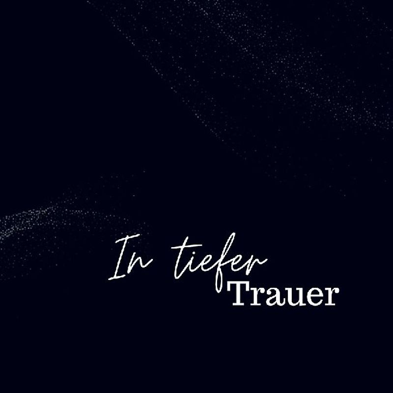 Kondolenzbuch- In tiefer Trauer