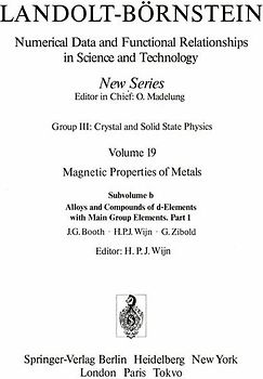 Alloys and Compounds of d-Elements with Main Group Elements. / Legierungen und Verbindungen von d-Elementen mit Elementen der Hauptgruppen.