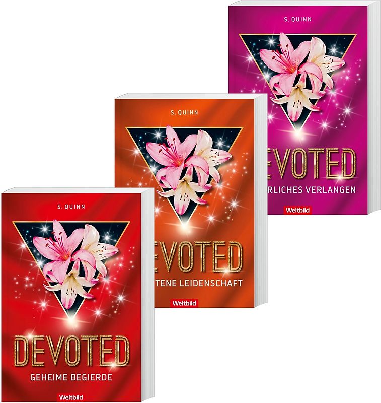 Devoted - Geheime Begierde / Verbotene Leidenschaft / Gefährliches Verlangen - S. Quinn [Taschenbuch, Weltbild, 3 Bände]