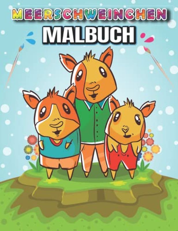 Meerschweinchen Malbuch: Meerschweinchen Kunst Zum Ausmalen