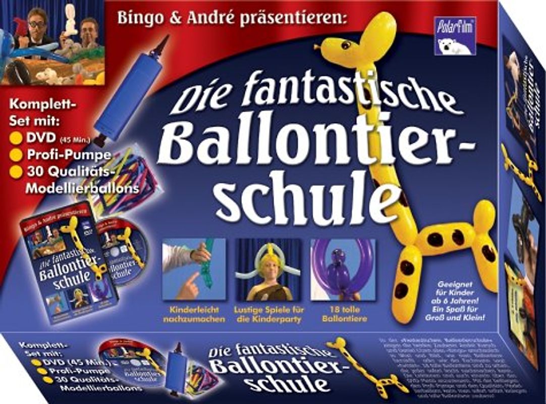 Die fantastische Ballontierschule (+ Pumpe und Ballons) DVD