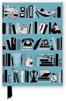 Moomin Bookshelves: Pale Blue (Foiled Journal)