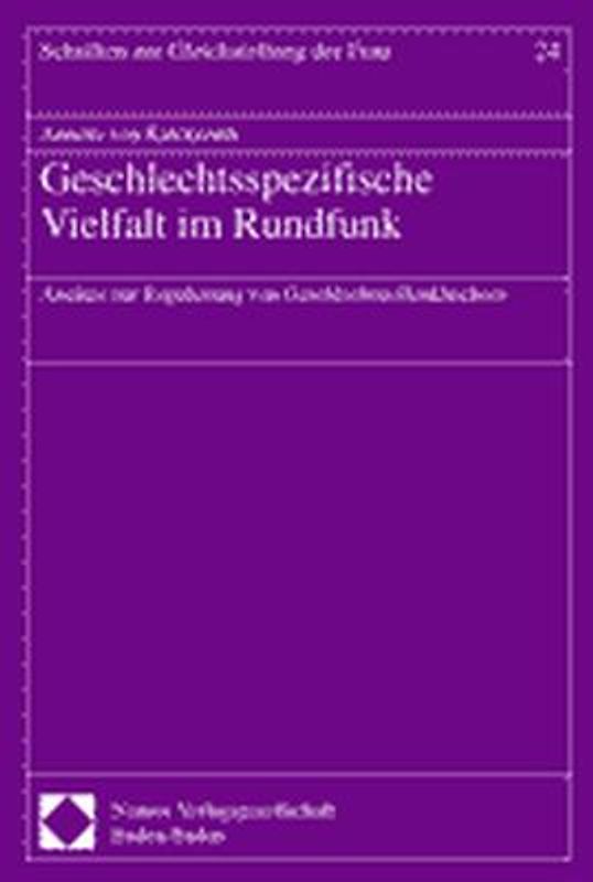 Geschlechtsspezifische Vielfalt im Rundfunk