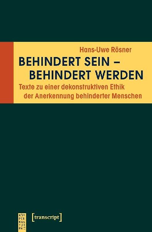 Behindert sein – behindert werden