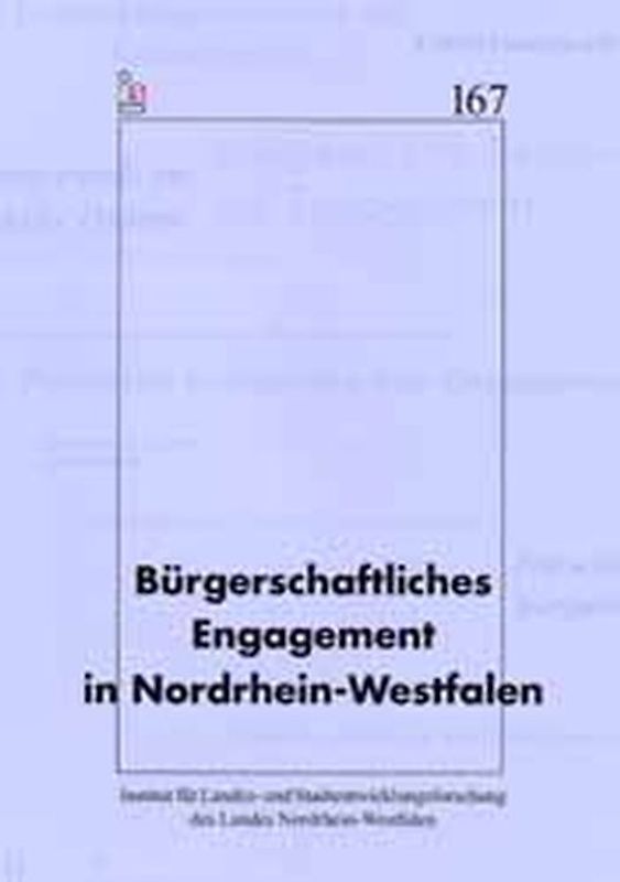 Bürgerschaftliches Engagement in Nordrhein-Westfalen