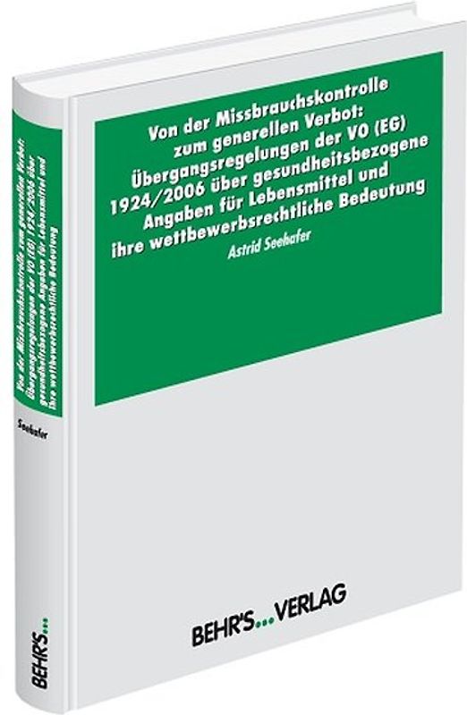 Von der Missbrauchskontrolle zum generellen Verbot