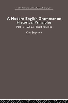 A Modern English Grammar on Historical Principles