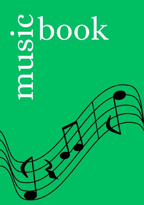 Music Book: DIN A4 Staff Book | 46 Pages with 12 Staves / Systems per Sheet | Paper 90g/m²