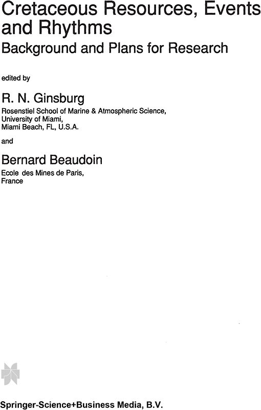 Cretaceous Resources, Events and Rhythms