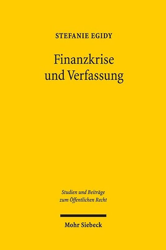 Finanzkrise und Verfassung