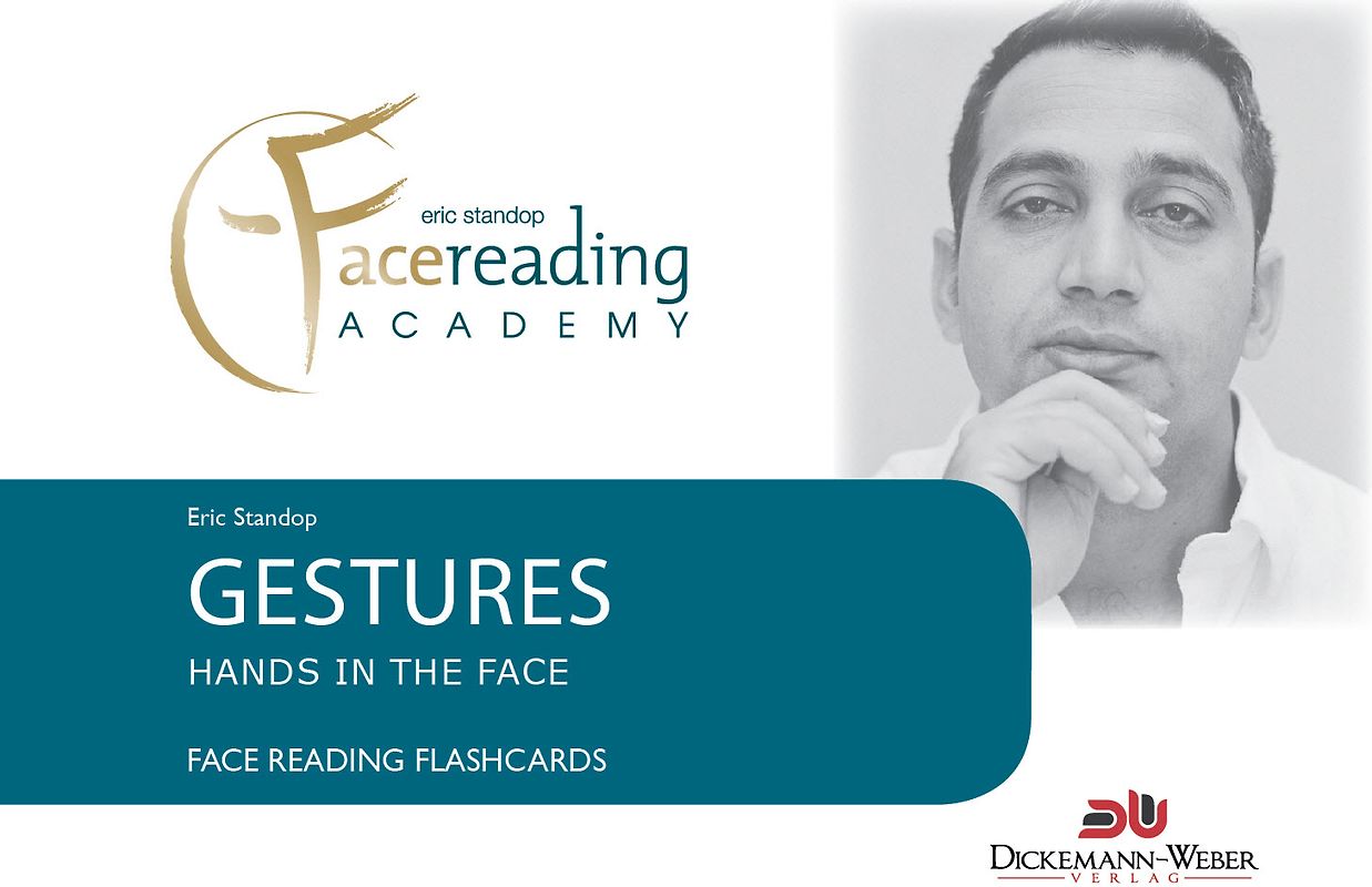 Face Reading Flashcards - Gestures - Hands in the face