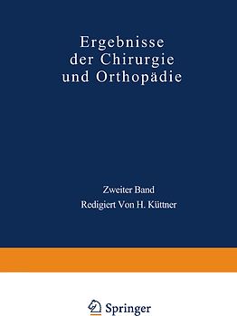 Ergebnisse der Chirurgie und Orthopädie
