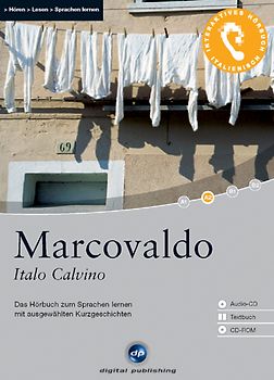 Marcovaldo - Interaktives Hörbuch Italienisch. Das Hörbuch zum Sprachen lernen mit ausgewählten Kurzgeschichten