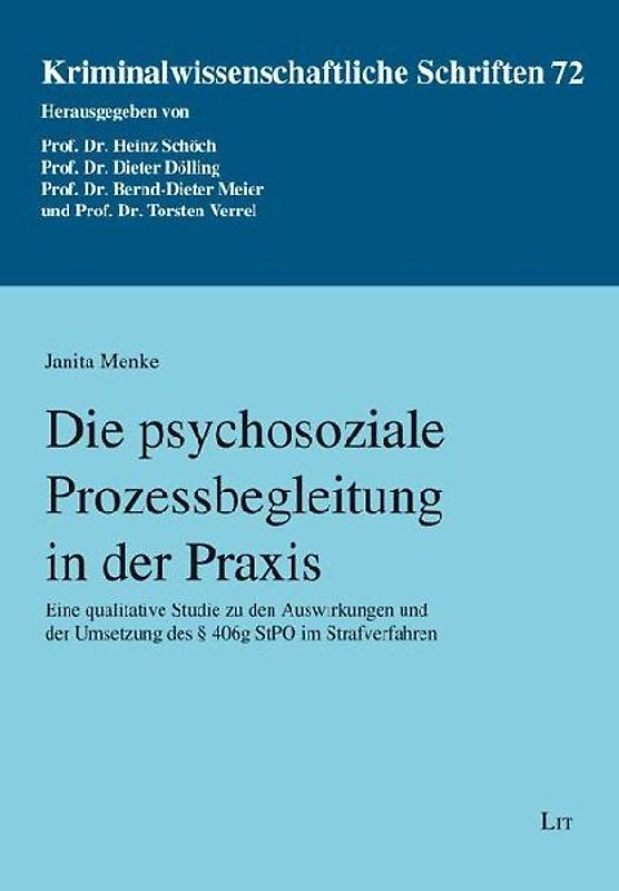 Die psychosoziale Prozessbegleitung in der Praxis
