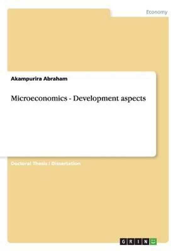 Microeconomics - Development aspects