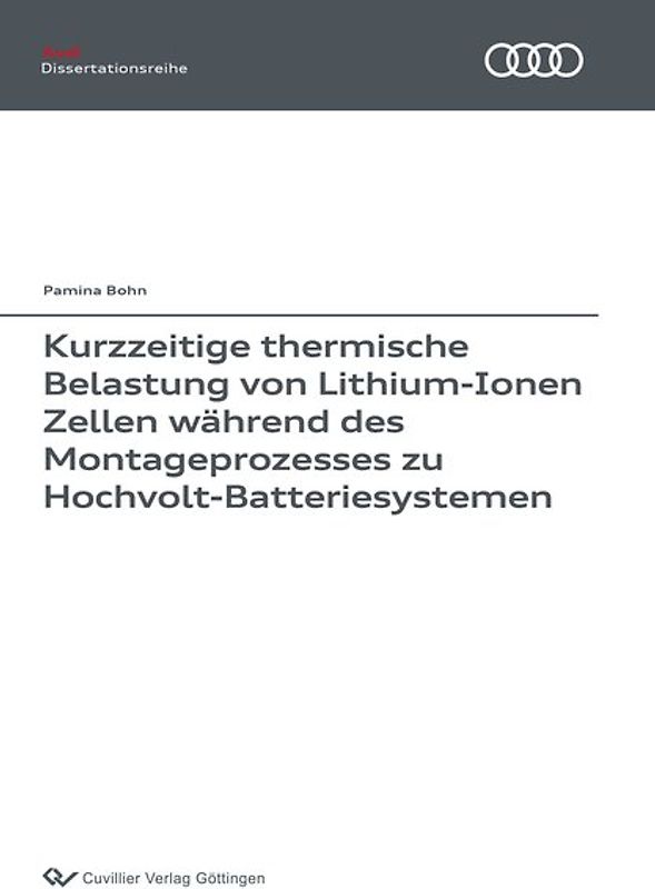Kurzzeitige thermische Belastung von Lithium-Ionen Zellen