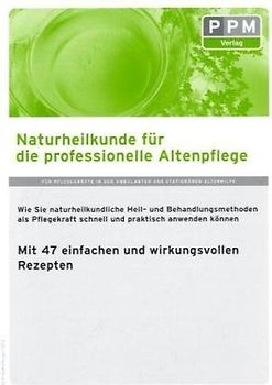 Naturheilkunde für die professionelle Altenpflege