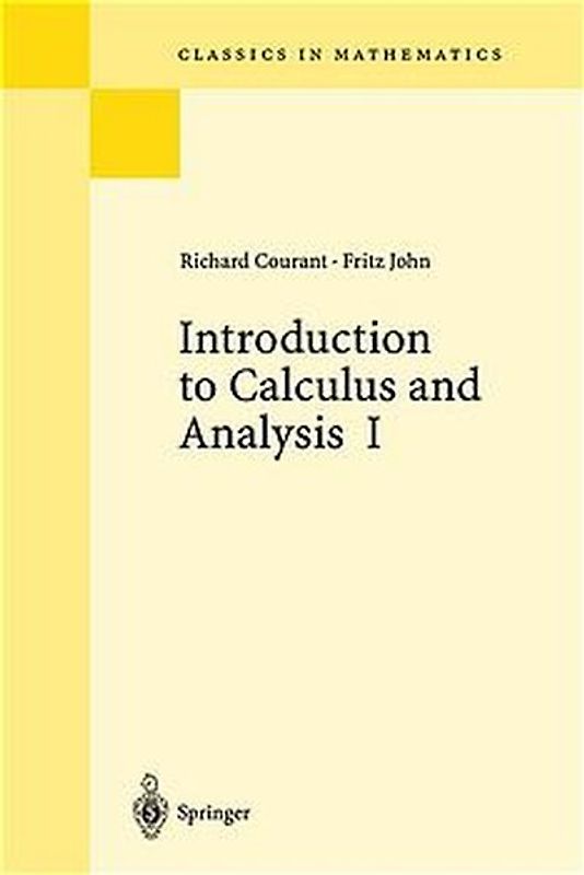 Introduction to Calculus and Analysis