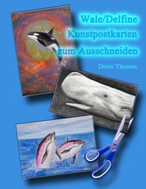 Wale/Delfine Kunstpostkarten zum Ausdrucken