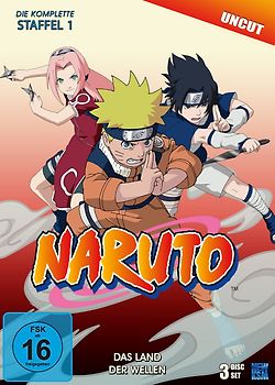 Naruto - Staffel 1: Das Land der Wellen (Episoden 1-19, uncut) [3 DVDs] DVD