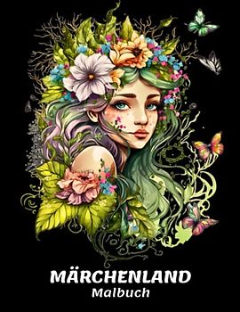 MÄRCHENLAND Malbuch: ausgezeichnete Feen-Malvorlagen zum Stressabbau und zur Entspannung für Mädchen und Frauen