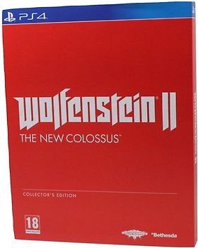 Wolfenstein II: The New Colossus [Collectors Edition, inkl. Steelbook, Sammelbox, Handbuch, Poster, Actionfigur mit Bomberjacke & 5 Waffenteilen, AT Import] PlayStation 4