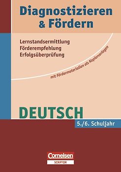 Diagnostizieren und Fördern - Kopiervorlagen - Deutsch / 5./6. Schuljahr - Kopiervorlagen