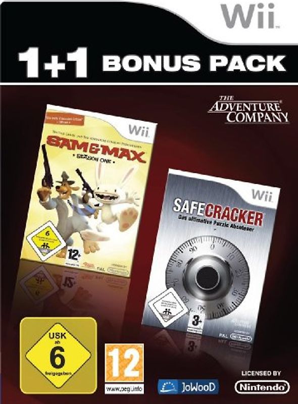 Adventure 2 in 1 Bundle: Sam & Max + Safecracker Nintendo Wii