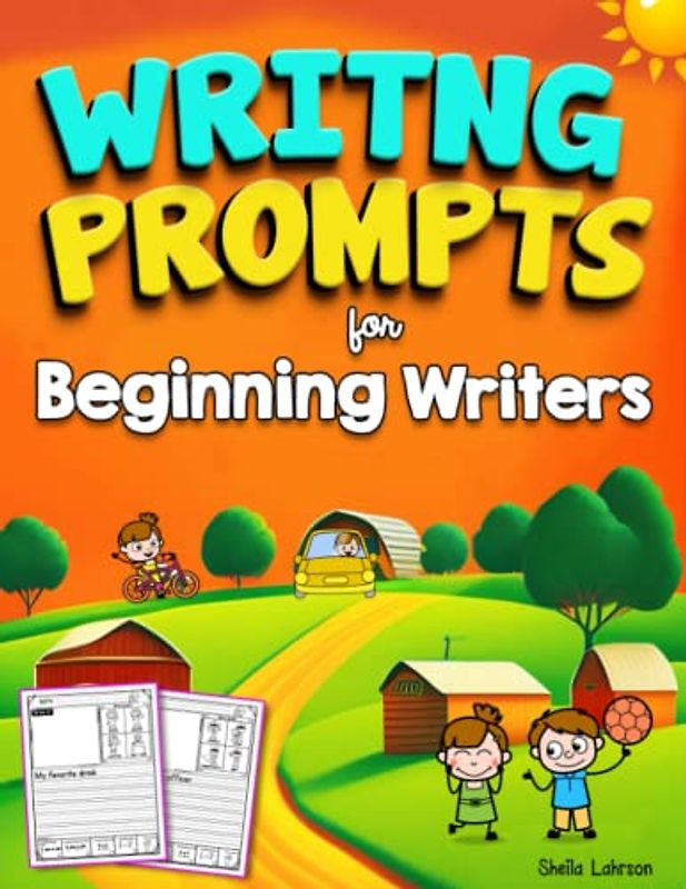 Writing Prompts for Beginning Writers: A creative and Fun Writing Activity Workbook To Inspire Kids Young Writers, Word Tracing, Writing skills