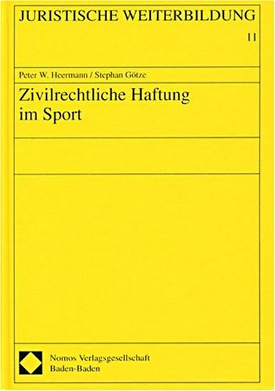 Zivilrechtliche Haftung im Sport