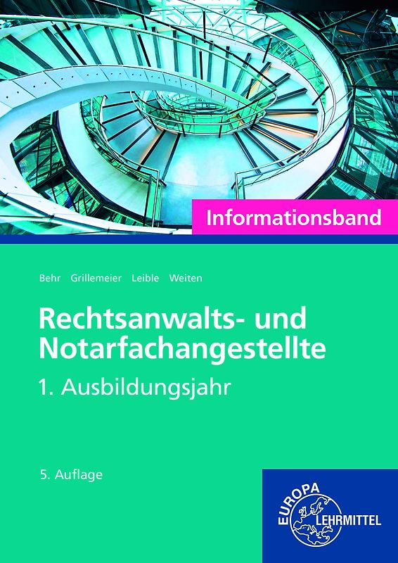 Rechtsanwalts- und Notarfachangestellte, Informationsband 1. Ausbildungsjahr
