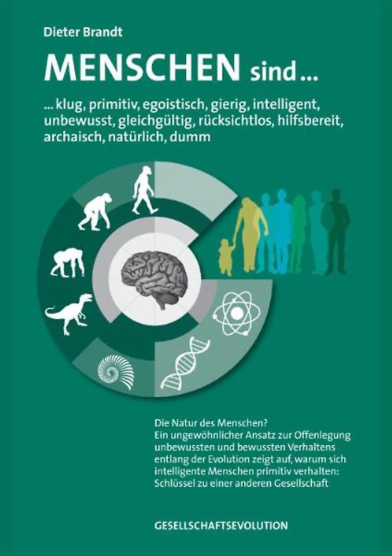 Menschen sind: klug, primitiv, egoistisch, gierig, intelligent, unbewusst, gleichgültig, rücksichtslos, hilfsbereit, archaisch, natürlich, dumm
