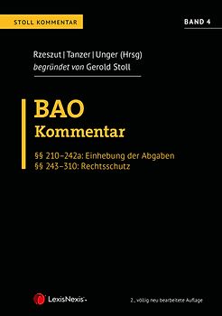 BAO Bundesabgabenordnung – Stoll Kommentar Band 4
