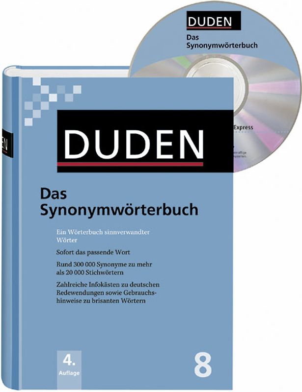 Der Duden in 12 Bänden. Das Standardwerk zur deutschen Sprache / Das Synonymwörterbuch plus CD. Ein Wörterbuch sinnverwandter Wörter