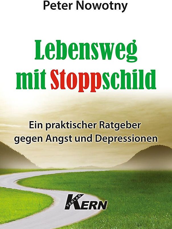 Lebensweg mit Stoppschild