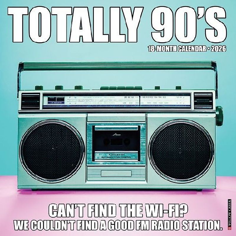 Totally 90s 2026 12 X 12 Wall Calendar
