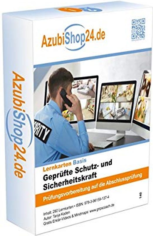 AzubiShop24.de Basis-Lernkarten Geprüfte Schutz- und Sicherheitskraft