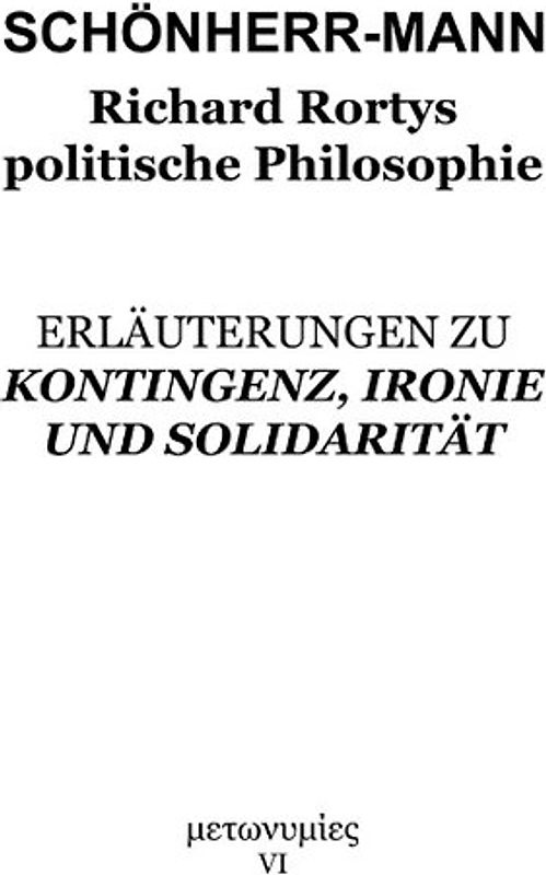 Richard Rortys politische Philosophie