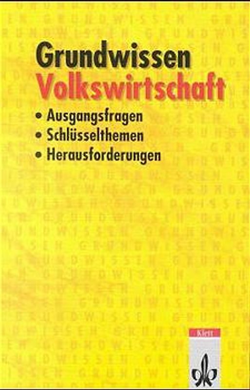 Grundwissen Volkswirtschaft