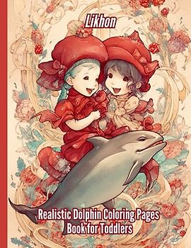 Likhon Realistic Dolphin Coloring Pages Book for Toddlers
