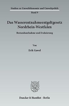 Das Wasserentnahmeentgeltgesetz Nordrhein-Westfalen.