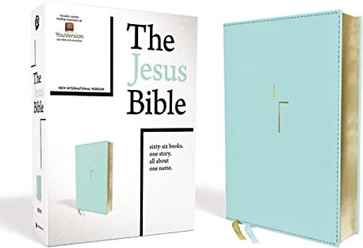 The Jesus Bible, NIV Edition, Leathersoft, Blue, Comfort Print: New International Version, Robin's Egg, Leathersoft, Comfort Print