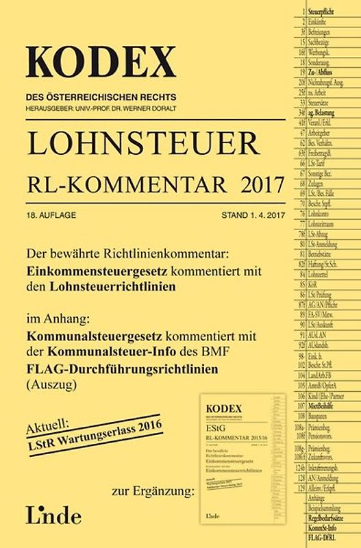 KODEX Lohnsteuer Richtlinien-Kommentar 2017