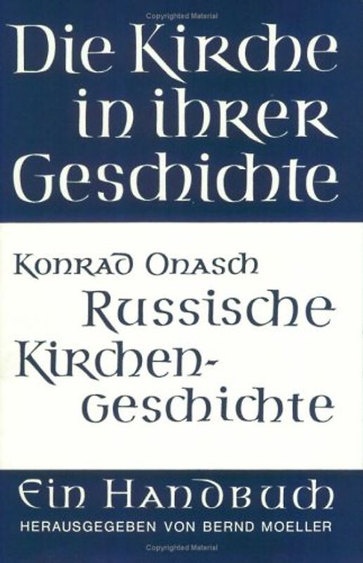 Grundzüge der russischen Kirchengeschichte