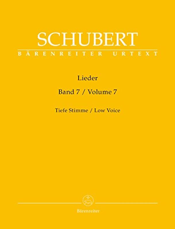 Lieder für Singstimme und Klavier, Band 7: Tiefe Stimme
