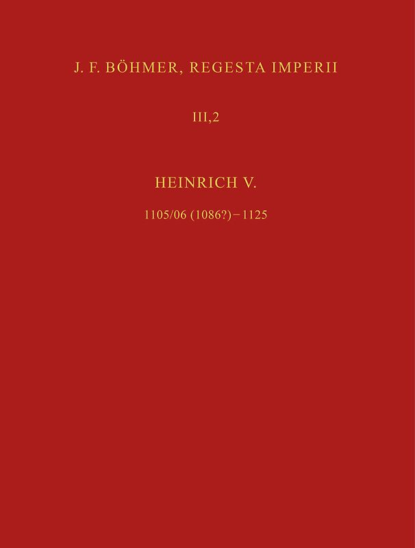 J. F. Böhmer, Regesta Imperii