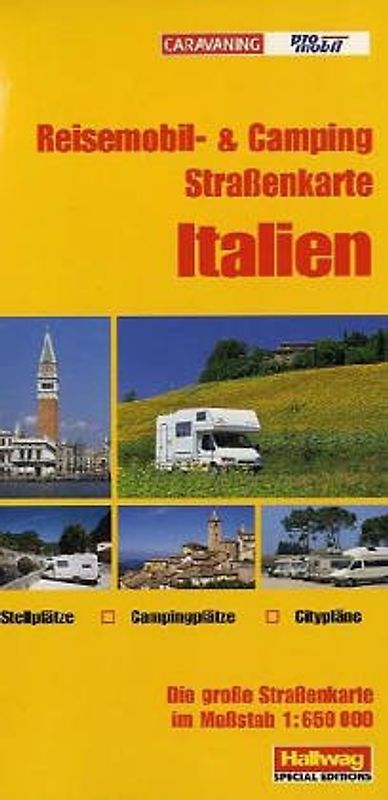 Italien Reisemobil & Camping Strassenkarte