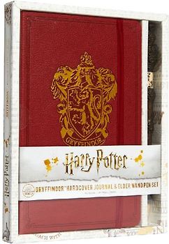 Harry Potter: Gryffindor Hardcover Journal and Elder Wand Pen Set