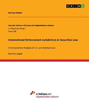 International Enforcement Jurisdiction in Securities Law