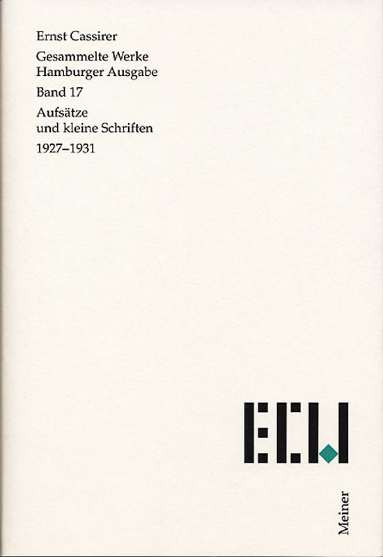 Aufsätze und kleine Schriften 1927–1931